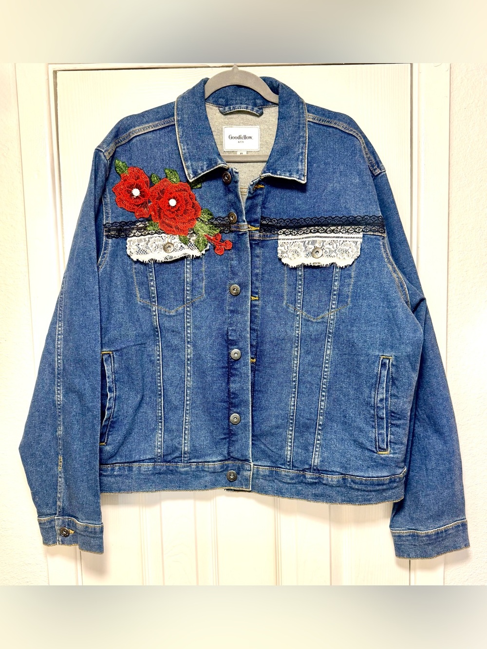 Embellished Stevie Nicks Denim Jacket - Picture 2 of 12